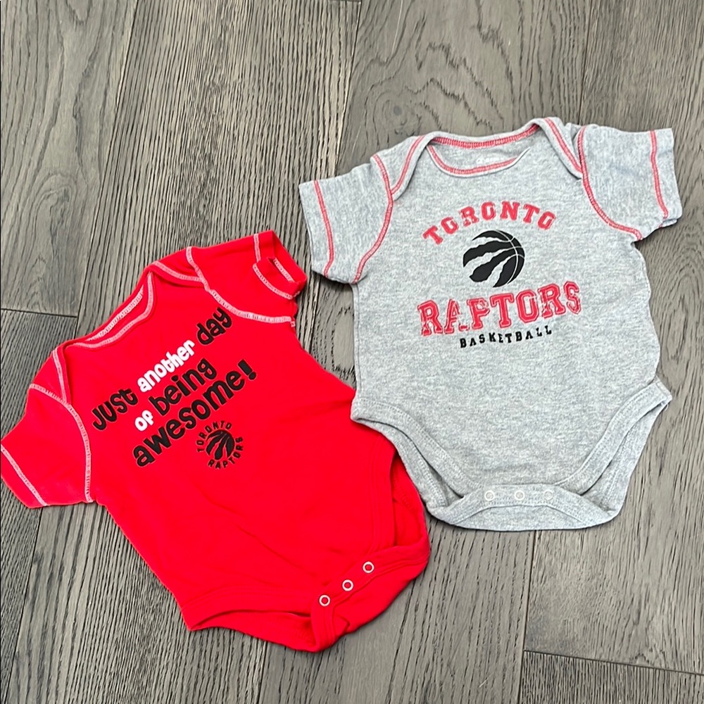 Toronto Raptors Red and Gray Bodysuits